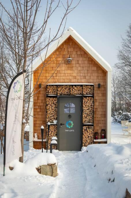 Willa Tiny Haus Auf Idyllischem Grundstueck Im Rittergut Klipphausen Zewnętrze zdjęcie